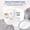 Avery Printable Leaf Flat Cards, 3-1/2" x 5", Glossy White Cardstock, Print-to-The-Edge, Laser/Inkjet Printable, 40 Total, Great for Product Branding, Marketing, and More